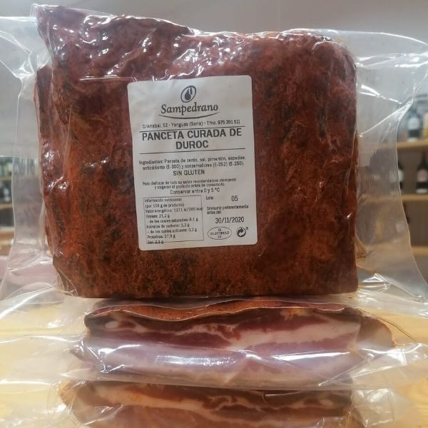 Panceta curada Duroc